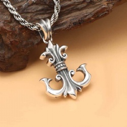 Men silver jewelry pendant