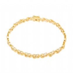 18K gold diamond chain