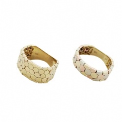 14k gold honeycomb ring